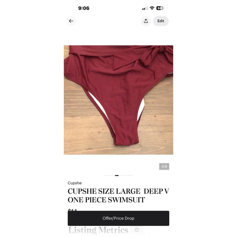 BUNDLE OF 2  CUPSHE  LARGE ONE PIECE SWIMSUITS